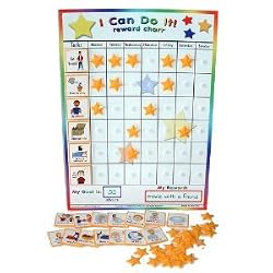 Kenson Kids - "I Can Do It" Reward and Responsibility Chart Made in the USA. 11" X 15.5"
