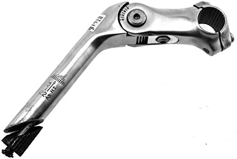 HL Corp Adjustable Bike Quill Stem 90mm Reach 85mm Length 22.2 25.4 Silver New