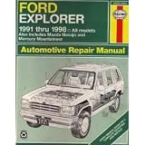 Ford Explorer 1991 thru 1998..Also Includes Mazds Navajo and Mercury Mountaineer..Automotive Repair Manual