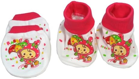 Matching Scratch Mittens And Booties Socks Newborn Infant