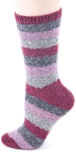 B.ella Women's Lexy Extra Fine Merino Wool Multi-Stripe Crew