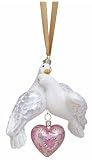Reed & Barton Blown-Glass Holiday Ornament, Two Turtle Doves