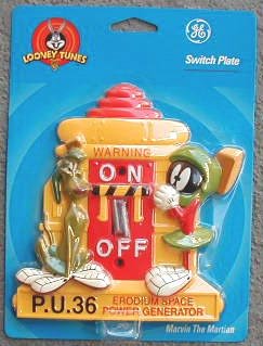 Childrens Toyshop  Toys : Marvin the Martian Light Switch Plate