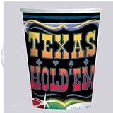 Texas Hold 'Em 9 Ounce Hot/Cold Paper Cups (8 count)
