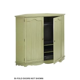 French Country Wide Corner Tv Armoire, CORNER, SAGE by Home Decorators Collection