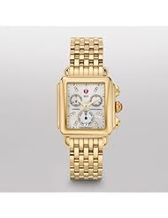 Michele Womans MWW06P000016 Deco Day Diamond Dial Gold Bracelet Watch