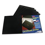 ESSELTE PENDAFLEX CORP. / Linen certificate holders for 8-1/2x11 documents, black w/gold accents, 5/pk / ESS29900055BGD / Sold as 1 Pack / Mfr Part # 29900055BGD \*/ Linen certificate holders for 8-1/