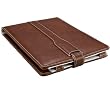 M-Edge Platform Genuine Leather Kindle Jacket (Fits 6" Display, Latest Generation Kindle), Smooth Mocha Brown