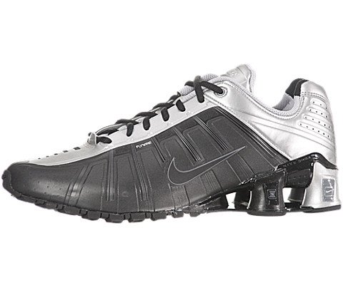 Nike Men’s Shox O’Leven Running Training Shoes-Black/Silver