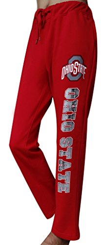 Women's Ohio State Buckeyes Vintage Sporty Sweatpants Pajamas Trousers - Red