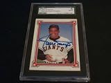 Giants Willie Mays Auto Signed 1984 RGI Card JSA SGC B - Signed MLB Baseball Cards