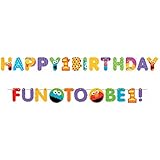 Amscan Bright Sesame Street 1st Birthday Jumbo Letter Banner Kit, Multicolor