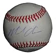 Michael Choice Autographed ROLB Baseball, Oakland Athletics, Proof Photo