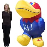 Kansas Jayhawks NCAA AIR BLOWN INFLATABLE FOOTBALL LAWN FIGURE