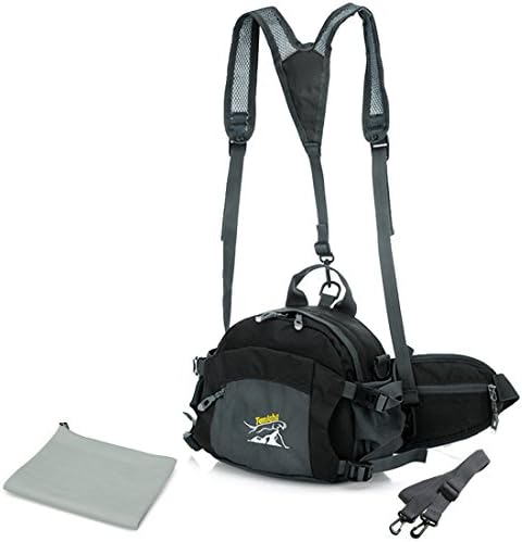 kilofly Outdoor Sports Utility Waist Pack Backpack + Quick Dry Towel Value Combo