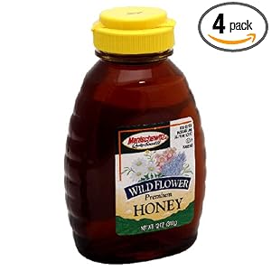 MANISCHEWITZ Wild Flower Honey, 12-Ounce Bottles (Pack of 4) by MANISCHEWITZ