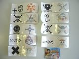 ワンピース ボディシール 全9種 ONEPIECE エース 落書き ゾロ全9種 1 モンキー・D・ルフィ 2 ロロノア・ゾ