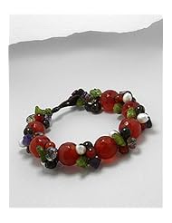 Coconut Wood Agate Bracelet
