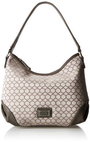 Nine West M9Sate Hobo SM-LT Paris FB Shoulder Bag,Charcoal Grey,One Size