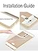 EBEST Luxury Anti-scratch Acrylic PC Back Cover Case Ultra Slim Aluminum Metal Bumper Frame for Samsung Galaxy Core Prime SM-G3606 SM-G3609, Full Gold