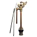 Lasco 04-4011 Anti-Syphon Brass Import 09 Mansfield Style Replacement Toilet Ballcock with Float Rod, Refill Tube and Nut
