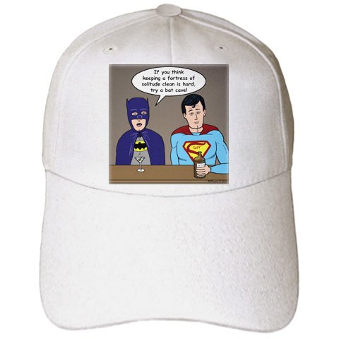  Rich Diesslins Funny General Cartoons - Super Hero Parody with Batman and Superman at the bar - Caps