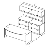 Modular Office Furniture Set 11 - Quantum Harvest Cherry Collection - Bush  ....