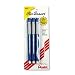 Retractable Pen-Style Clic Eraser Pack, All Blue or All Black, 3 Erasers/Pack PENZE21BP3K6