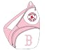 MLB Sports Back Pack - Boston Red Sox Sling Backpack (pink)