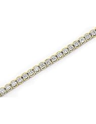 14kt Yellow Gold Diamond "U" Trellis Bracelet 2.00ct TW