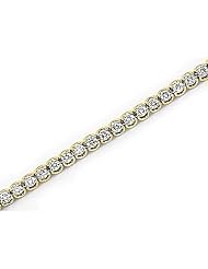 14kt Yellow Gold Diamond "U" Trellis Bracelet 2.00ct TW