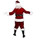 ADLT SANTA SUIT 10 PC VELVETEEN XL