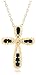 Yellow Gold Plated Sterling Silver Sapphire and