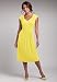 Roamans Plus Size Solid Empire Waist Dress