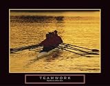 (22x28) Teamwork Crew Rowers Motivational Poster Print
