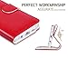 FYY Luxury PU Leather Wallet Case for Galaxy Note 5, [Kickstand Feature] Flip Folio Case Cover with [Card Slots] and [Note Pockets] for Samsung Galaxy Note 5 Red
