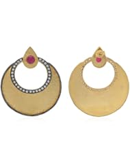 925 Sterling Silver Cz Handmade Designer Dangle Females Gold Plated New Fashion Earrings Jewelry