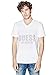 GUESS Men's Bron V-Neck Logo Tee