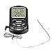 Ultra-Fast Instant Read Digital Cooking Thermometer with Timer, Black Brand New