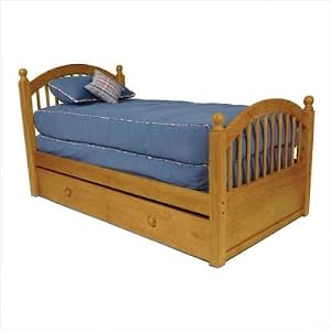 Mountain River Spindle Twin Bed with Optional Underbed Accessories