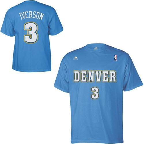 adidas Denver Nuggets Allen Iverson Gametime Player T-Shirt
