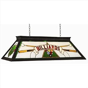 Billiard Table Light with Knocked Down Frame in Green by RAM