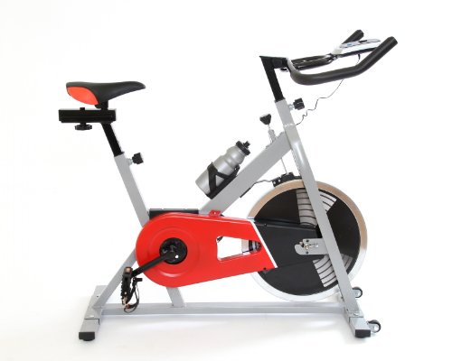 Gym Master SB465 Exercise Bike - Silver/Red, 123x51x135cm reviews
