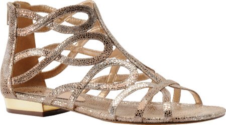 Isola Women's Aqua Dress Shoes,Champagne Metallic