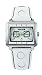 Police P Matrix unisex white leather strap and silver dial watch