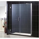 IMAGE OF Dreamline SHDR-20577210-04 Unidoor Opening 57-58 inch Frameless Shower Door, Brushed Nickel