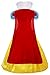 TIAOBU Adult Women Princess Costume Dress Hair Hoop Halloween Cosplay (X-Large, Yellow, Blue)