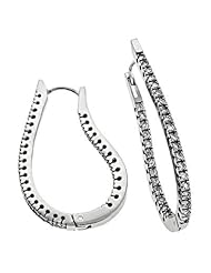 14K White Gold 1cttw Round Diamond Earring