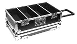 MARATHON FLIGHT READY CASES MA-CD100EHW MEDIUM DELUXE 100 CD'S CASE WITH PULLOUT HANDLE, WHEELS