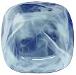 Colorful Recycled Art Glass Cobalt Blue Large Square Plate 12.75"D